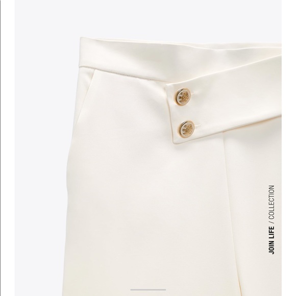 Zara bundle of two pants buttoned high waisted pants - Picture 9 of 12